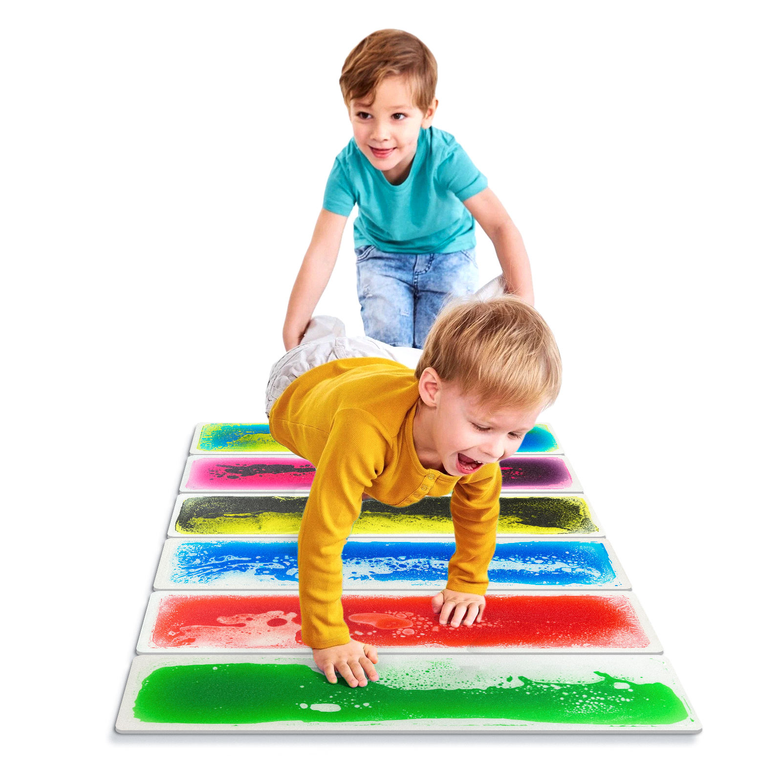 Montessori Sensory Floor Mat Staircase Decorative Sensory Floor Mat for Autism Children Decompression Puzzle Sensory Floor Mat